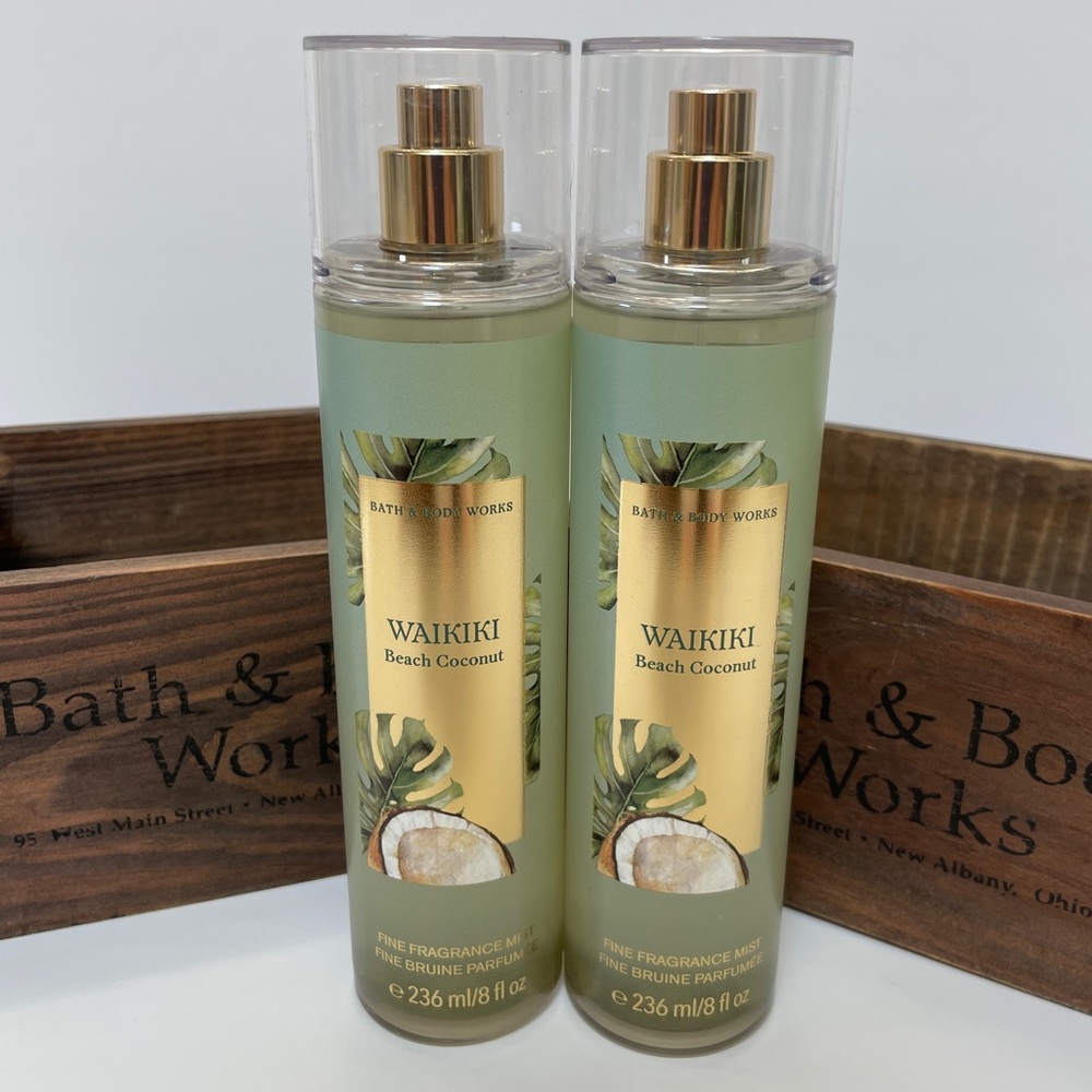Bath & Body Works Waikiki Beach Coconut Mist X 2 NEW